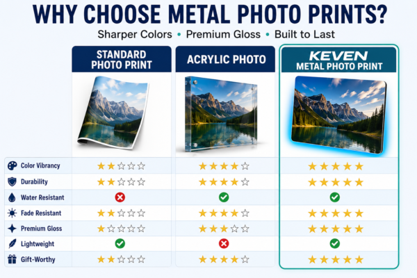 Custom Photo Print on Metal (Portrait) - KEVEN