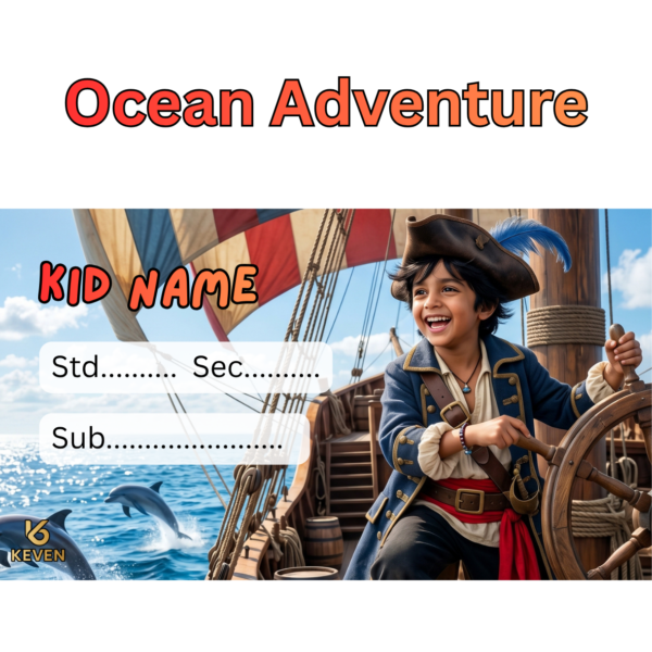 Personalized Photo Name Labels for Kids | Custom Theme Book Labels - KEVEN
