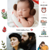 Baby Birth Design 2 Personalized Gifts-Baby Birth Metal Print