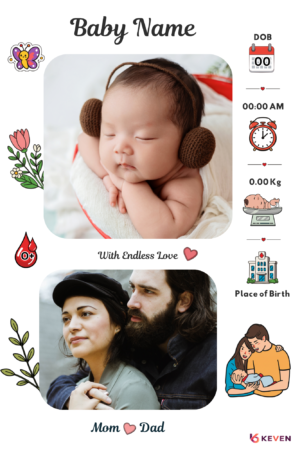 Personalized Gifts-Baby Birth Metal Print
