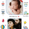 Baby Birth Design 3 Personalized Gifts-Baby Birth Metal Print