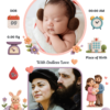 Baby Birth Design 4 Personalized Gifts-Baby Birth Metal Print