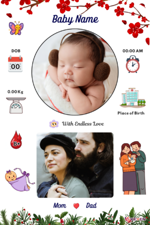 Personalized Gifts - Baby Birth Metal Print
