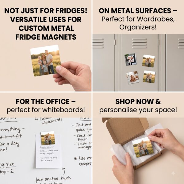 Personalized Photo Magnets | Custom Metal Fridge Magnets - KEVEN