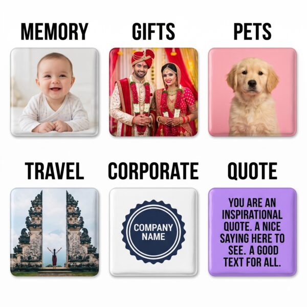 Personalized Photo Magnets | Custom Metal Fridge Magnets - KEVEN